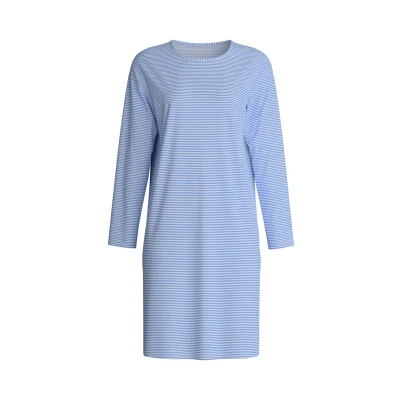 Afbeelding van Calida Lovely Langarm Nachtjapon, Dames, Maat: 40/42, Hydrangea blue