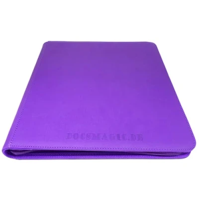 Afbeelding van Docsmagic.de Premium Pro Player 12 Pocket Playset Zip Album Purple 480 Card Binder MTG PKM YGO