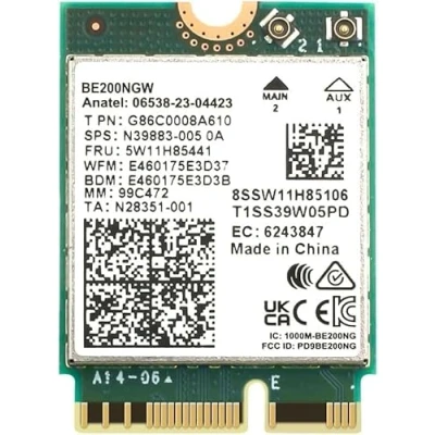 Afbeelding van BE200 Laatste Wi Fi Card 7 Tri Band 2.4/5/6 GHz 5.8 Gbps Bluetooth 5.4 Ondersteuning M.2 PCIe No vPro 802.11BE draadloze kaart BE200NGW