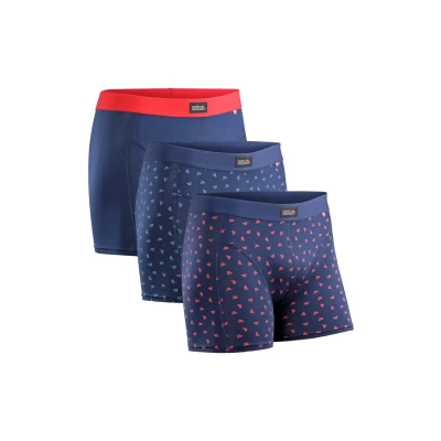 Afbeelding van Danish Endurance Classic 3 PACK Onderbroeken, Heren, Maat: Large, Multicolor (blue red, logo blue, red)