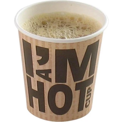 Afbeelding van 1000x Coffee to go espresso koffiebeker 120ml 4oz A Hot Cup