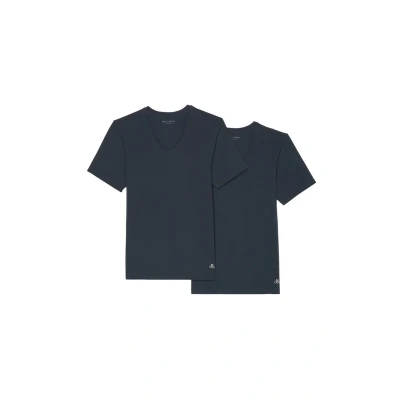 Afbeelding van Marc O&#039;Polo 2PACK Essentials Hemd, Heren, Maat: Small, Blau