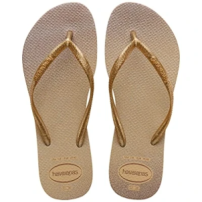 Afbeelding van Havaianas damesslipper, goudkleurig, 1/2 VK