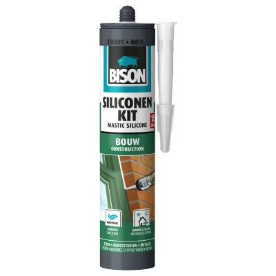 Afbeelding van Bison siliconenkit bouw transparant 310ml