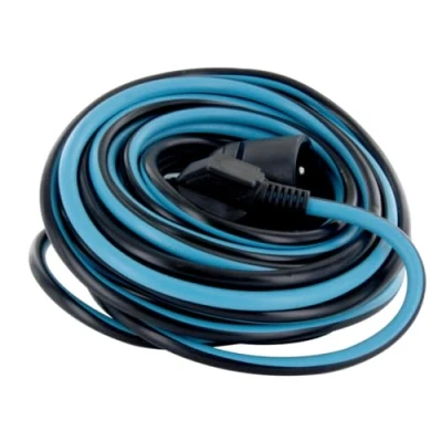 Afbeelding van Verlengsnoer Zwart/Blauw 10m