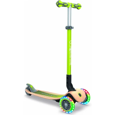 Afbeelding van Globber kinderstep Primo Lights hout groen
