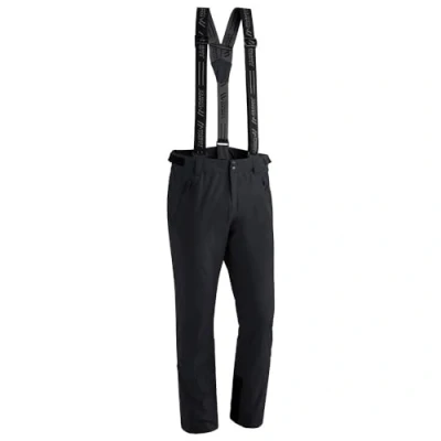 Afbeelding van Maier Sports Anton Slim Skibroek, nauwsluitende skibroek voor heren, waterdichte sneeuwbroek, stretchmateriaal en verstelbare tailleband, PFC vrij, mTHERM wattering &amp; mTEX weerbescherming, zwart,