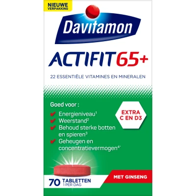 Afbeelding van 4x Davitamon Actifit 65+ 70 tabletten