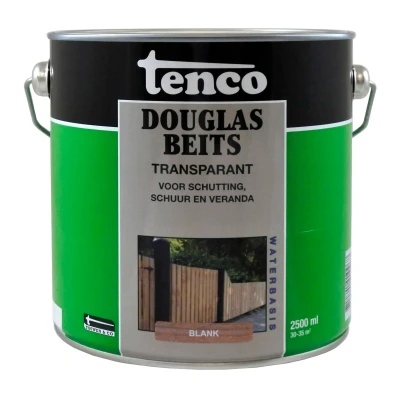 Afbeelding van Tenco Douglasbeits Transparant 2,5 ltr blank Buiten onderhoud