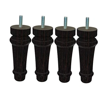 Afbeelding van MARGOT Royal LOUIS XVI 3700527863597 bedpoten, wengé, hoogte 15 cm, 4 stuks