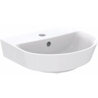 Afbeelding van Ideal standard connect air fontein arc met 1 kraangat overloop 40x35cm wit e070101