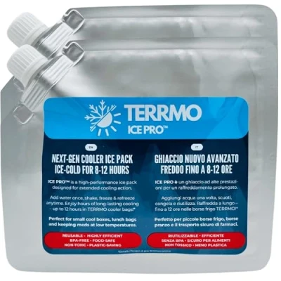 Afbeelding van TERRMO Ice Pro™ Koelaccu’s voor koeltas, koelbox en lunchbox Langdurige koeling 812u Sterke koelelementen, Pack for Coolers, herbruikbaar koelblok koeler Klein 350ml &amp; 19x16cm 2 st.
