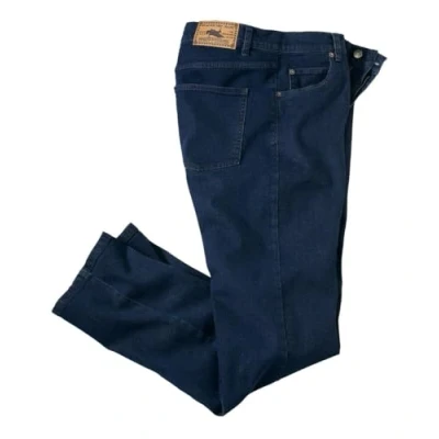 Afbeelding van Atlas for Men Donkerblauwe regular stretch jeans Heren Verkrijgbaar in grote maten 56