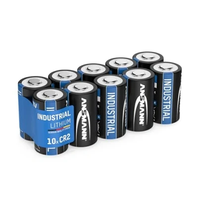 Afbeelding van ANSMANN CR2 3V Lithiumbatterij Set van 10 batterijen geschikt voor huishoudelijke apparaten, meetapparatuur en meer wegwerpbatterij