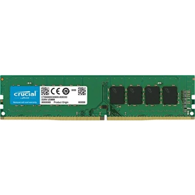 Afbeelding van Crucial CT16G4DFD832A 16GB geheugen (DDR4, 3200 MT/s, PC4 25600, CL22, Dual Rank x 8, DIMM, 288 pin)