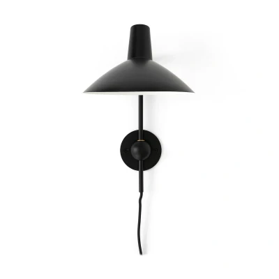 Afbeelding van &amp;TRADITION Wandlamp statief HM12, zwart, stekker