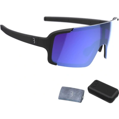 Afbeelding van BBB Fietsen Chester Fietsbril Met Grote Torische Lens I Zonnebril voor Mountain en Racefiets Case UV Bescherming BSG 69T, Mat Zwart