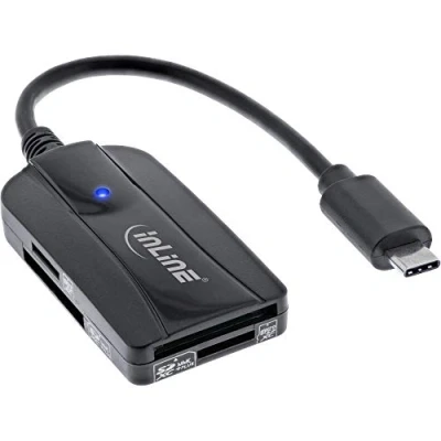 Afbeelding van InLine 66772C Card Reader USB 3.1 C, voor SD/SDHC/SDXC, microSD, UHS II compatibel