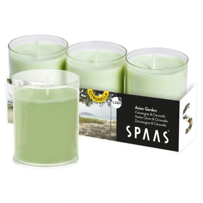 Afbeelding van Spaas Kaars Citronella Lemon Breeze Branders Geel 3 stuks