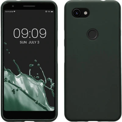 Afbeelding van kwmobile telefoonhoesje geschikt voor Google Pixel 3a Hoesje smartphone Back cover in mosgroen