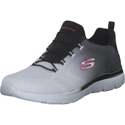 Afbeelding van Skechers Sport Summits Sneakers laag, Dames, Maat: 38.5, Black/white Textiel