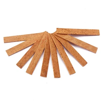 Afbeelding van Alnicov 10 Stks/pak Saxofoon Kurken Sopraan/Tenor/Alt Hals Kurk Onderdelen Muziekinstrument Accessoires 83.5X12X2Mm