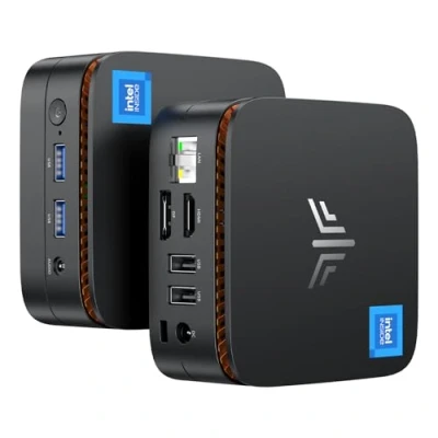 Afbeelding van NiPoGi mini pc, 12e generatie Alder Lake N100 (tot 3,4 GHz, TDP 6 W) 16 GB DDR4/512 M.2 SSD, desktop wifi 2.4G/5G, BT5.2/RJ45, computer 4K @60HZ UHD Dual Display, Micro PC voor