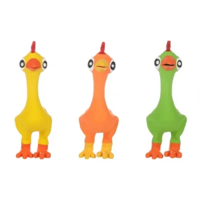 Afbeelding van Flamingo Pokka Speelgoed Honden Hs Latex Kip Assortiment 1st 138814