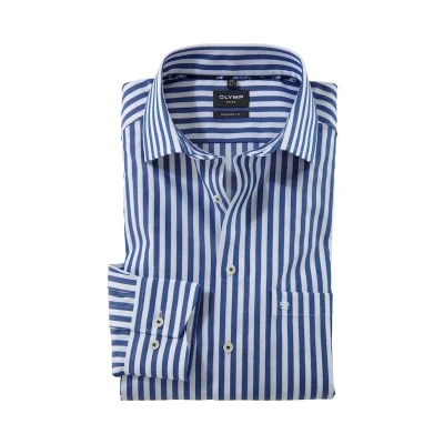 Afbeelding van OLYMP Overhemd Luxor Modern Fit Blauw/dessin 38