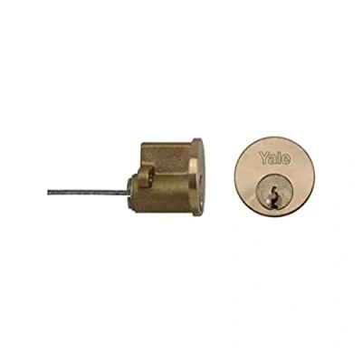 Afbeelding van Yale P 1109 CH vervangende velgcilinder, geschikt voor 38 57 mm deuren, 2 sleutels geleverd, chroom afwerking, Visi verpakt