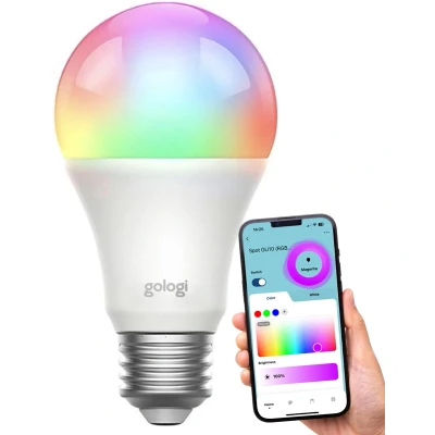Afbeelding van Gologi Slimme E27 bulb lamp Smart led verlichting Dimbaar Wifi 16M kleuren RGB