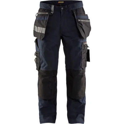 Afbeelding van Blaklader Werkbroek met stretch 1590 1343 Donker marineblauw/Zwart C152