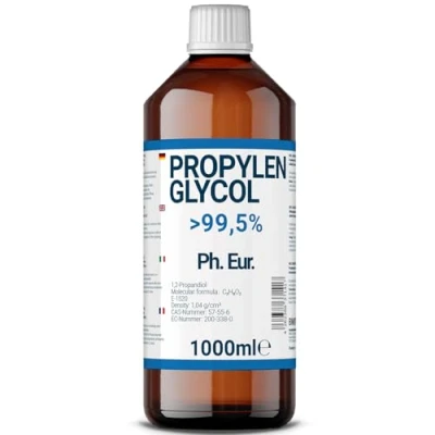 Afbeelding van 1000 ml propyleenglycol in farmaceutische kwaliteit, USP, veelzijdig, zeer zuiver, &gt;99,5%, E1520