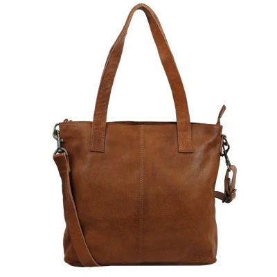 Afbeelding van Bear Design Jilike Leren Shopper / Schoudertas Cognac