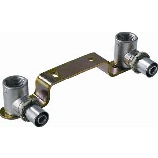 Afbeelding van SkinPress New Messing muurplaatbeugel 16 mm pers x 3/8&quot; bi.dr. 120