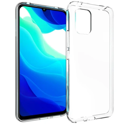 Afbeelding van Xiaomi Mi 10 Lite Hoesje Siliconen en TPU (zacht) Accezz Softcase/Backcover Transparant Telefoonhoesje