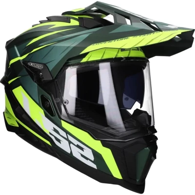Afbeelding van LS2 Helm Explorer Spire MX701 mat groen / fluor geel maat S