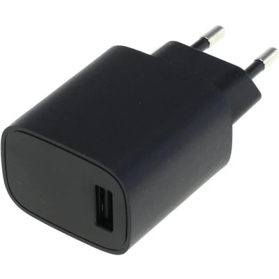 Afbeelding van USB thuislader met 1 poort recht 1A / zwart