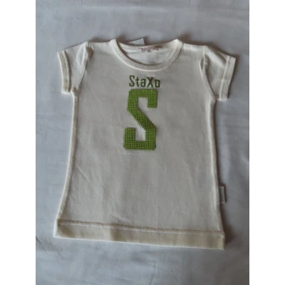 Afbeelding van T shirt korte mouwen Meisjes Ecru S Groen 2 jaar 92