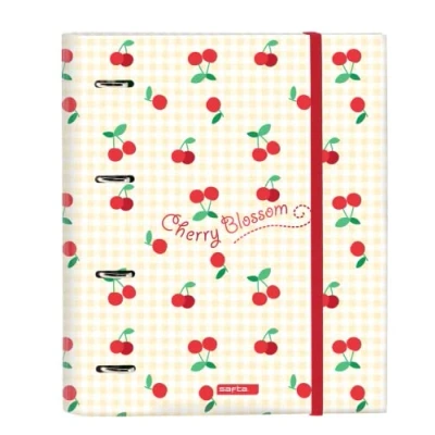 Afbeelding van Ringmap Safta Cherry A4 Beige (27 x 32 3.5 cm)