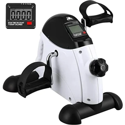 Afbeelding van EVOLAND Hometrainer, mini fitnessfiets, arm en beentrainer, pedaaltrainer met lcd display, hometrainer fitnessapparaat voor thuis op kantoor