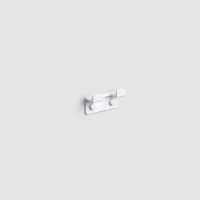 Afbeelding van Dubbele Handdoekhaak Clou Fold 3,7 x 6,6 cm Mat Wit