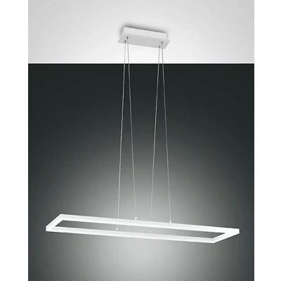 Afbeelding van Fabas Luce LED hanglamp Bard, 42x42cm in wit