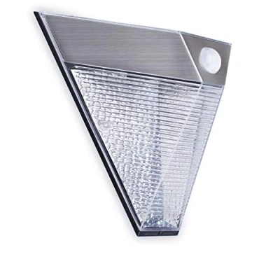 Afbeelding van Smartwares Solar wandlamp met PIR sensor piramide zilver 5000.703