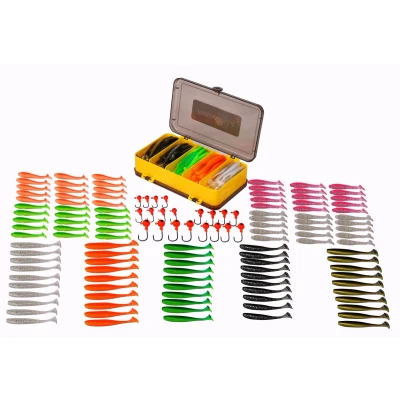 Afbeelding van Fish4All Softbait Box (131pcs) Shad