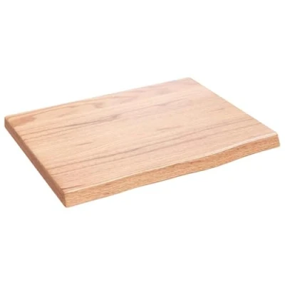 Afbeelding van Wandschap 40x30x2 cm behandeld massief eikenhout lichtbruin