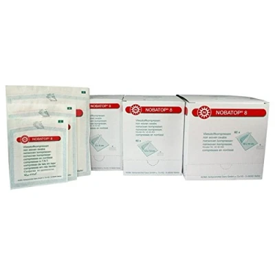 Afbeelding van Nobatop 8 compressen 10x20 cm Steriel, 50X 2 stuks