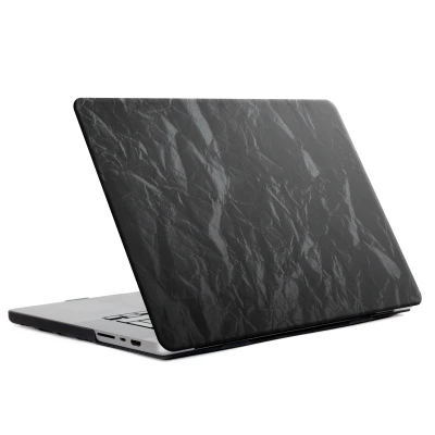 Afbeelding van Selencia Fluwelen Cover / Hardcase MacBook Air 15 Inch (2023) (2024) M3 Chip Kunststof Zwart