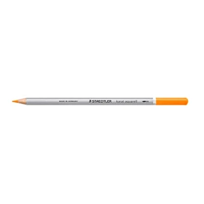 Afbeelding van Staedtler 125 42 karaat aquarel kleurstift, waterschilderbaar, 6 stuks in kartonnen etui, lichtoranje