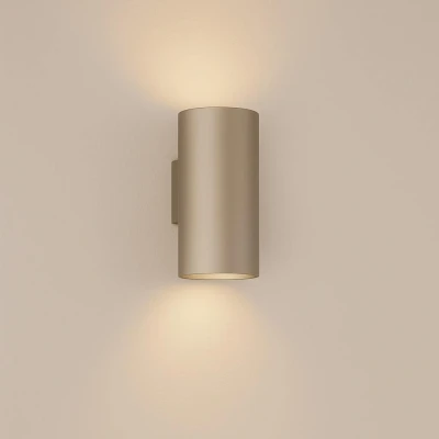 Afbeelding van Searchlight Round Wandlamp Ø 6,5 X 15,4 Cm Beige